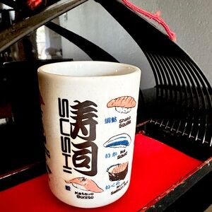 Mino ware Japanese Sushi Yunomi Chawan Tea Cup Various Sushi